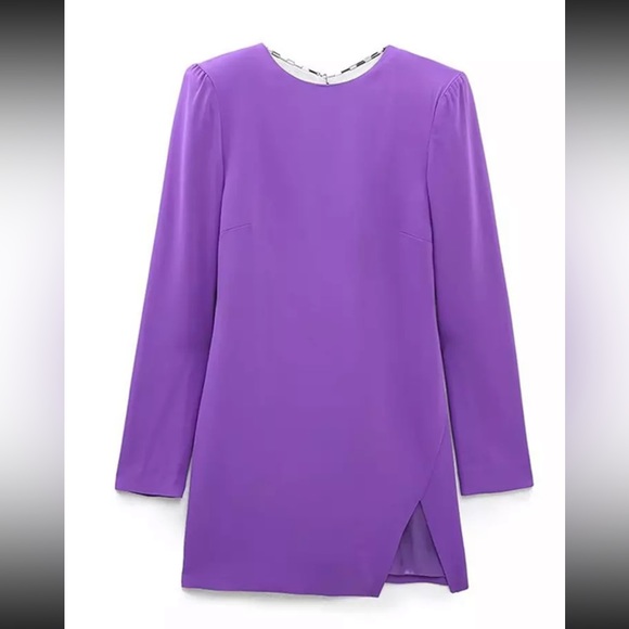 Zara Dresses Zara Purple Mini Dress Poshmark